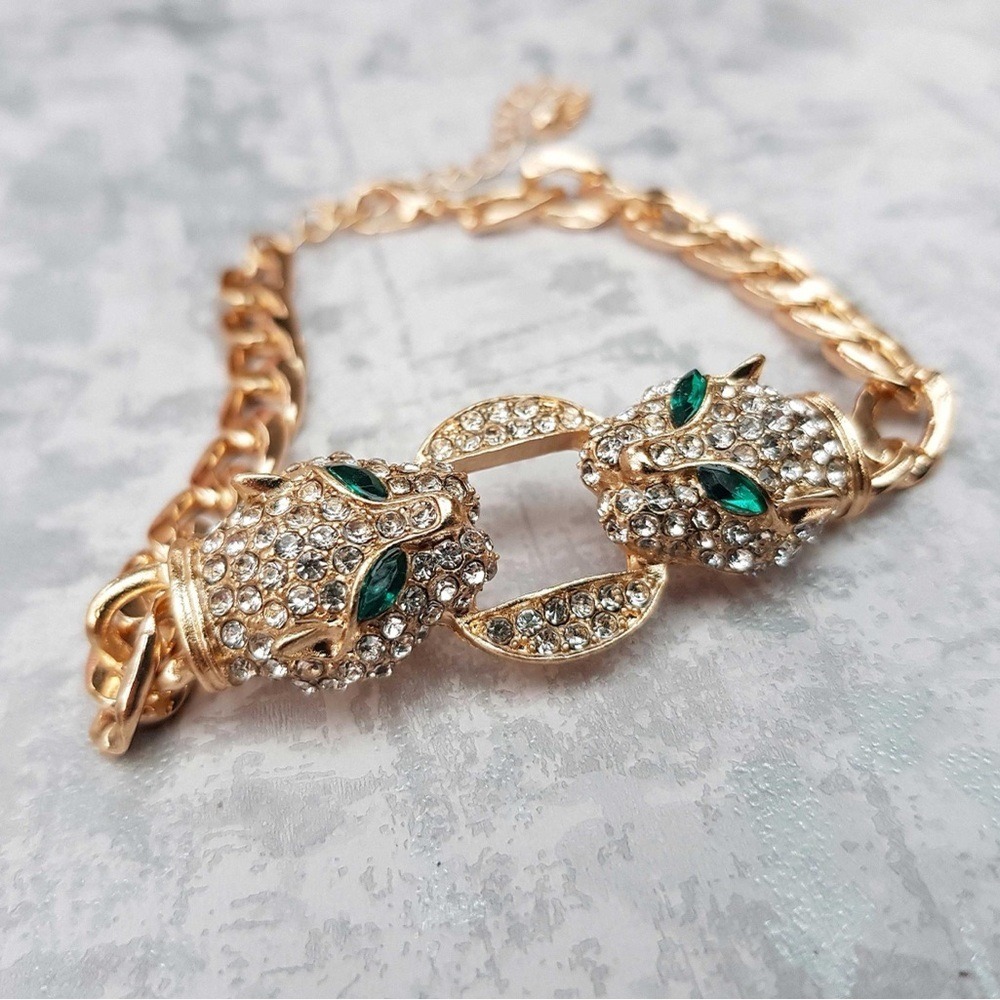 NWT Emerald Jaguar Set - Ring, Bracelet and Necklace - Picture 2 of 3